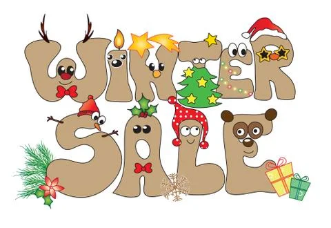 Winter sale Stock Illustration