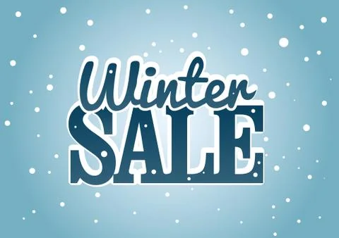 Winter Sale Stock Illustration