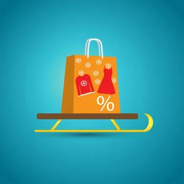 Winter sale Stock Illustration