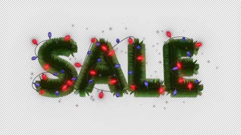 Winter Sale overlay on a seamless loop Stock Footage 260833016