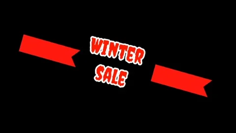 Winter sale text Stock Footage 254656310