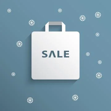Winter sale vector concept Illustrazione stock