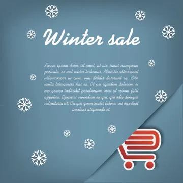 Winter sale vector concept Stock Illustration