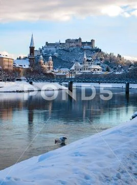 Winter in Salzburg Stock Photos
