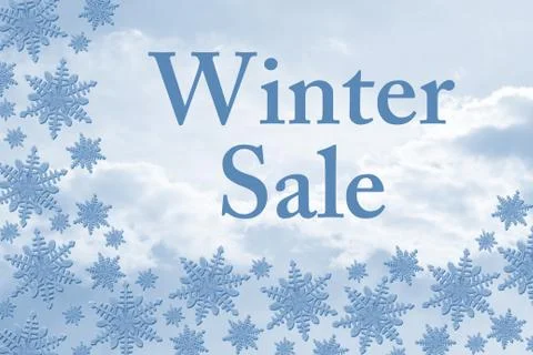 Winter Savings Message Stock Illustration