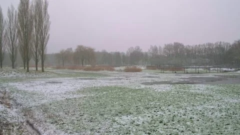 Winter scane in Gronau, Germany Stock Footage 221170314