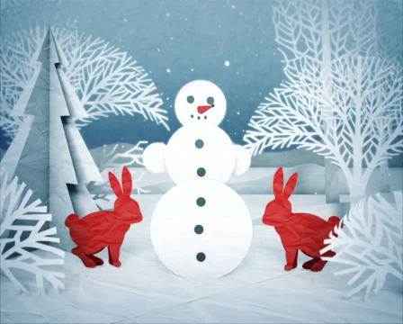 Winter scene 動画素材 41037040