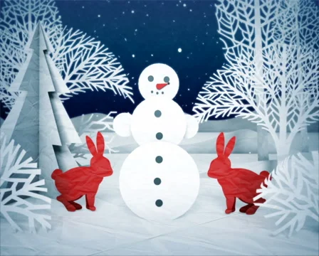 Winter scene 動画素材 41037111