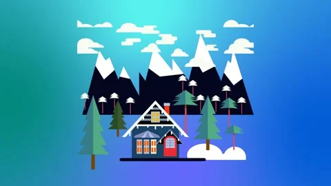 Winter scene Stock Footage 140605792