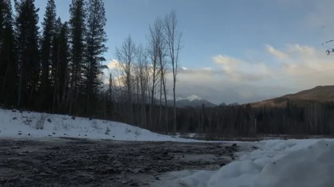 Winter scenery in Canada Video stock 76707313