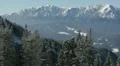 Winter Scenery Fir Woods Landscape in the Mountains Alpine European Destination HD Footage