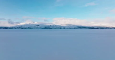 Winter scenery in Lapland Stock Footage 220042693