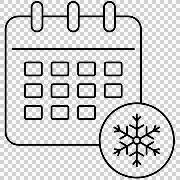 Winter schedule Illustrazione stock