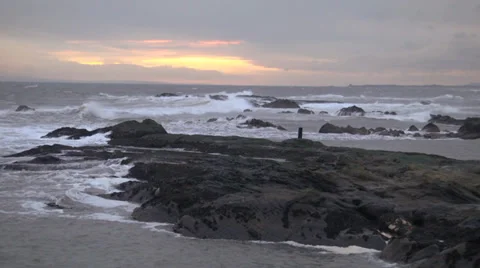 Winter Sea Stock Footage 34534941