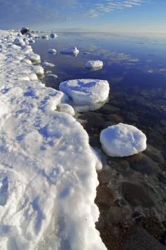 Winter by the sea Stock Photos