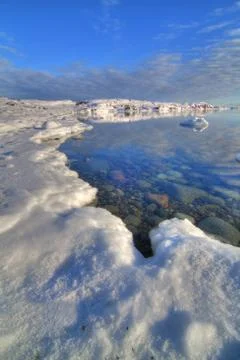 Winter by the sea Stock Photos