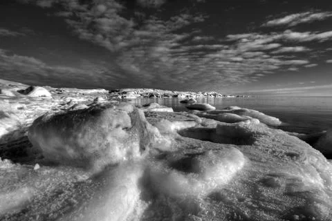Winter by the sea Stock Photos
