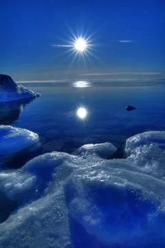 Winter by the sea Stock Photos