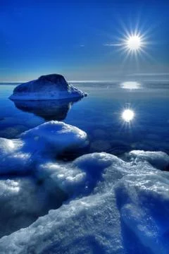 Winter by the sea Stock Photos