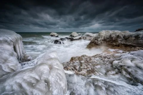 Winter sea 스톡 사진
