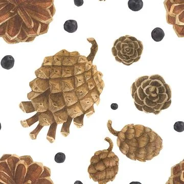 Winter seamles pattern Stock Illustration