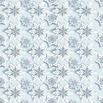 Winter seamless background Stock Illustration