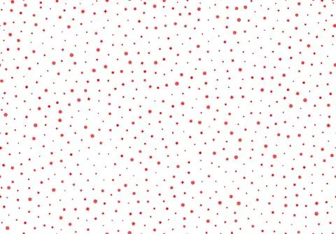 Winter seamless pattern background with red snowflake Stock Illustration