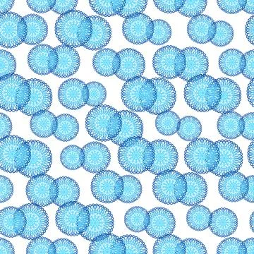 Winter seamless pattern with colorful gradient snowflakes on white background Stock Illustration