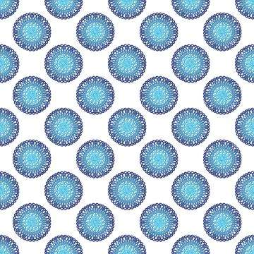 Winter seamless pattern with colorful gradient snowflakes on white background Illustrazione stock