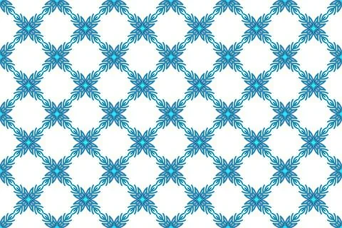 Winter seamless pattern with colorful gradient snowflakes on white background 스톡 일러스트