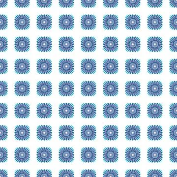 Winter seamless pattern with colorful gradient snowflakes on white background Stockillustratie