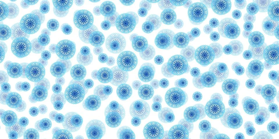 Winter seamless pattern with colorful gradient snowflakes on white background Illustrazione stock