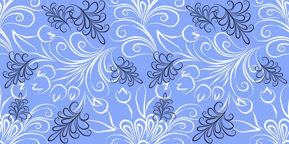 Winter Seamless pattern digitalpaper textile packaging. Background Line art Stock Illustration