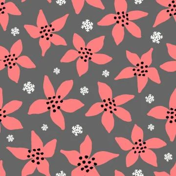 Winter Seamless Pattern Stock Illustration