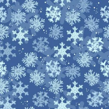 Winter seamless pattern Stock Illustration