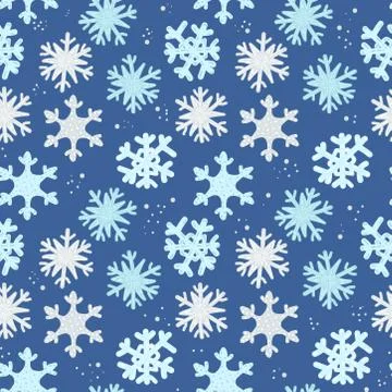 Winter seamless pattern Stock Illustration
