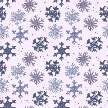 Winter seamless pattern Stock Illustration