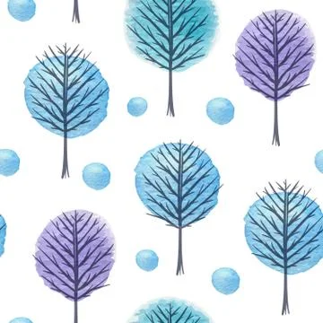 Winter seamless pattern Stock Illustration