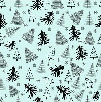 Winter seamless pattern Stock Illustration