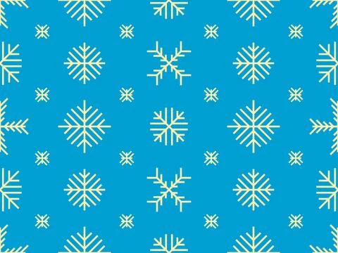 Winter seamless pattern with snowflakes. Christmas and New Year background .. Illustrazione stock