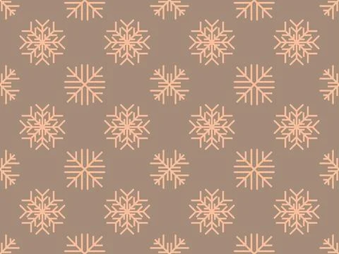 Winter seamless pattern with snowflakes. Christmas and New Year background .. Illustrazione stock