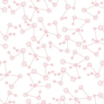 Winter seamless pattern with  snowflakes. Stock-Illustration