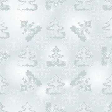 Winter seamless silvery spotty pattern Stock Illustration