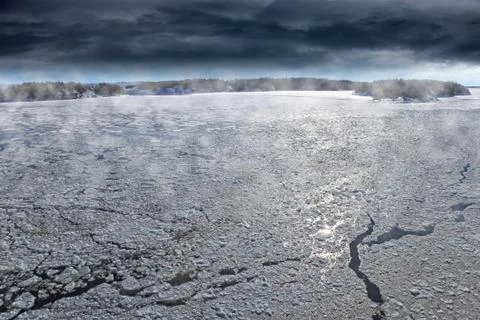 Winter seascape Stock Photos
