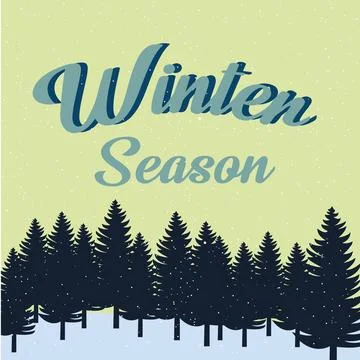Winter season text effect template with 3d style use for logo and business brand Illustration