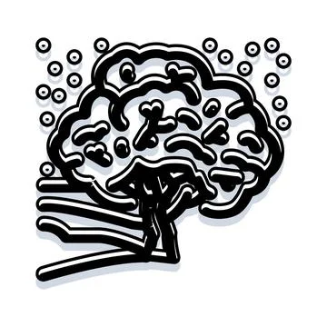 Winter season tree with falling snow effect Stock Illustration