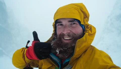 Winter selfie Stock Photos