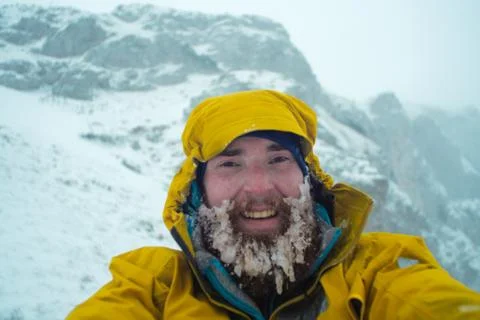 Winter selfie Stock Photos