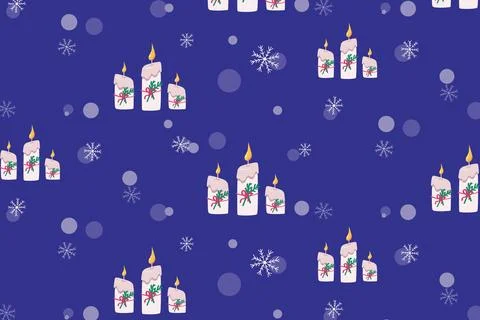 Winter set pattern Stock Illustration