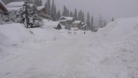 Winter setting log cabin in Christmas snow . High quality 4k footage Stock Footage 244014298